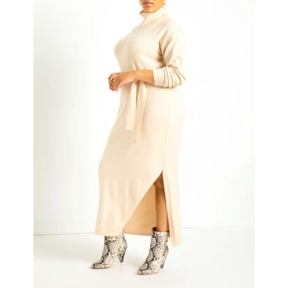 Eloquii Cream Maxi Dress
